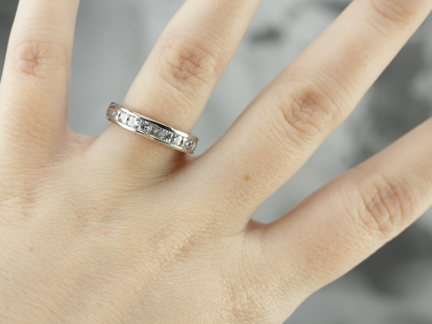 White Gold Diamond Band