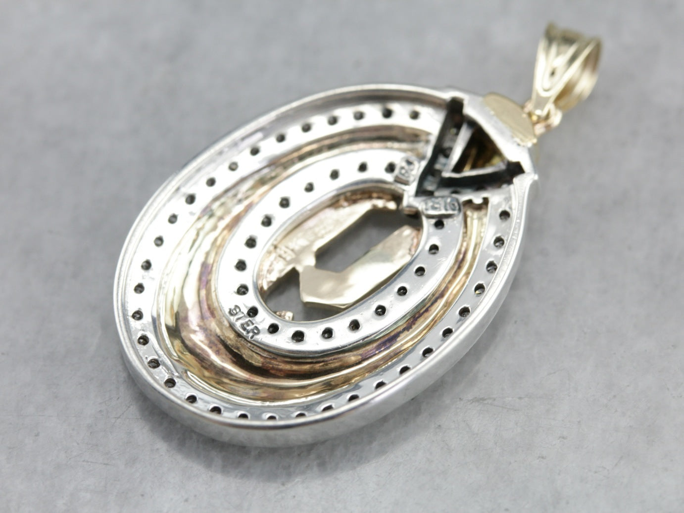 Diamond Monogramed Pendant