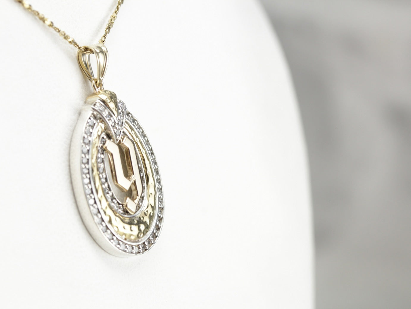 Diamond Monogramed Pendant