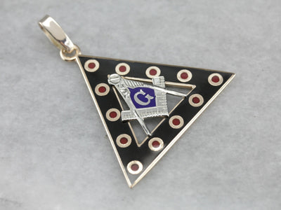 Upcycled Masonic Pendant