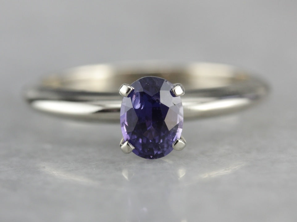 Purple Sapphire Engagement Ring