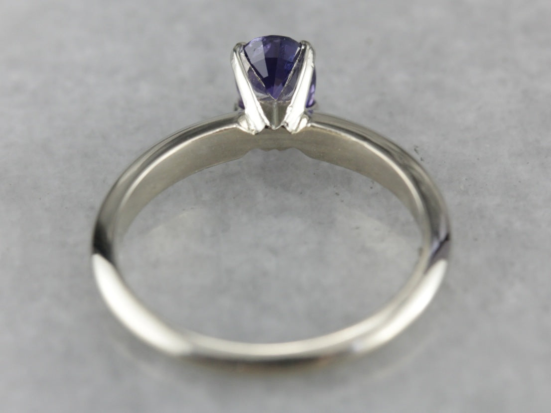 Purple Sapphire Engagement Ring