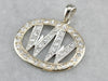 "WW" Diamond Monogram Pendant