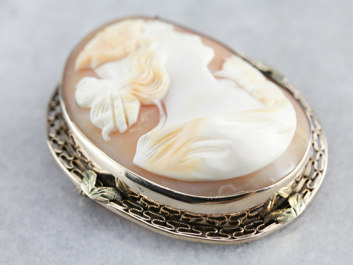 Vintage Cameo Brooch or Pendant