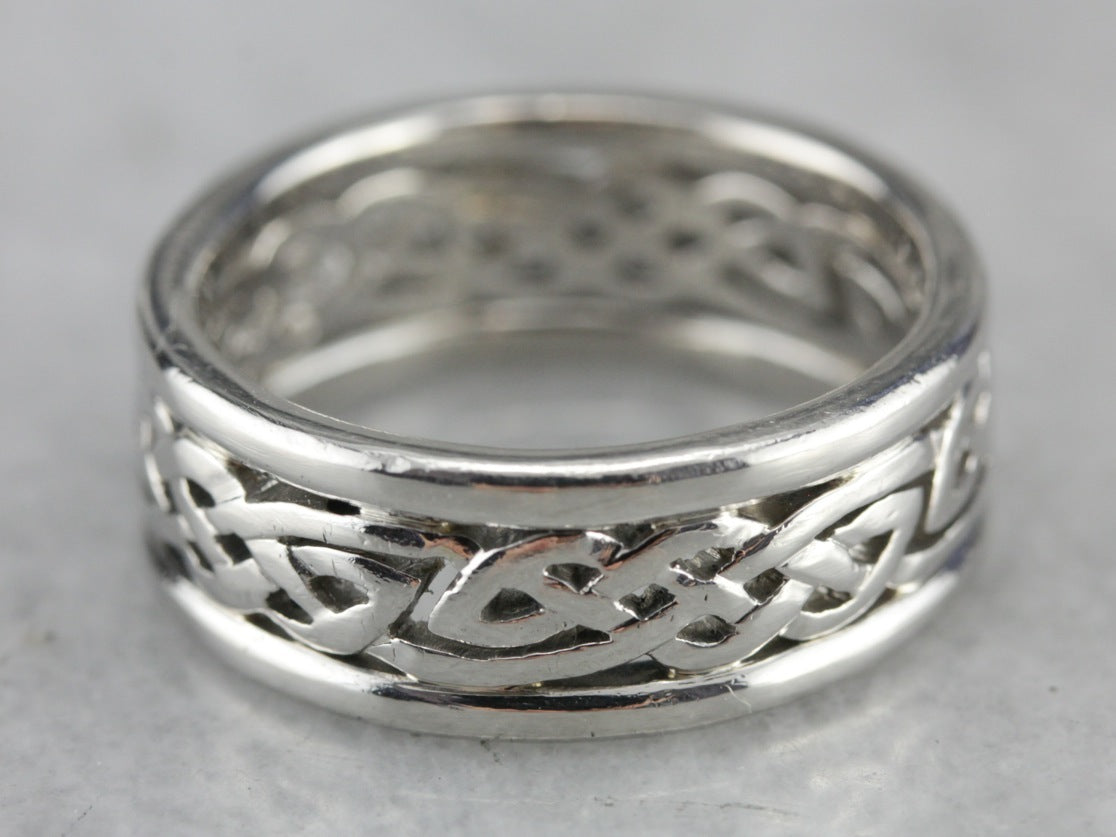 Platinum Celtic Wedding Band