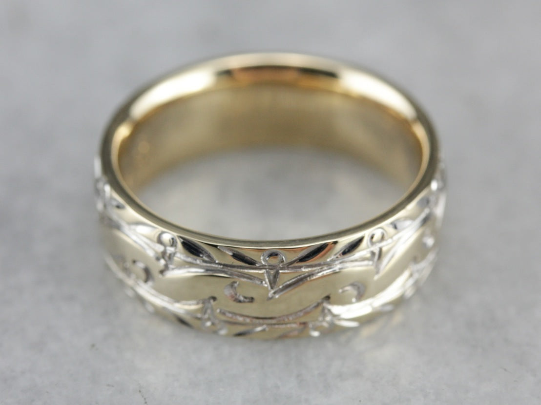 Vintage Gold Pattern Band