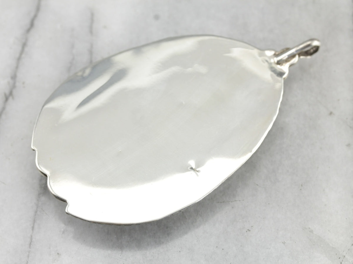 Green Jasper Statement Pendant