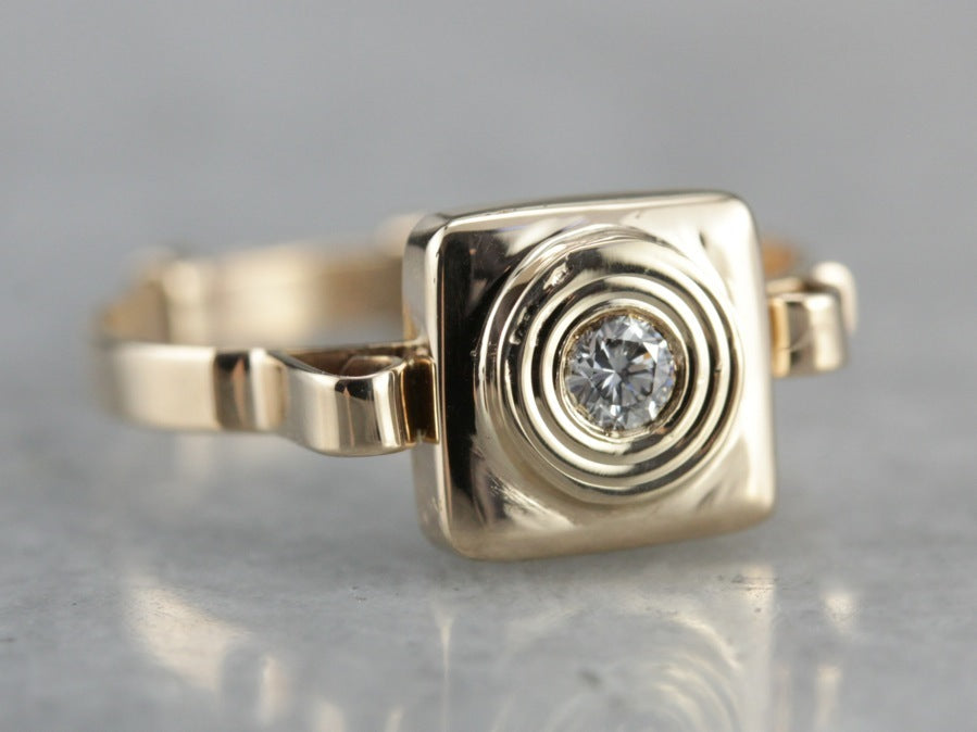 Vintage Diamond Solitaire Ring