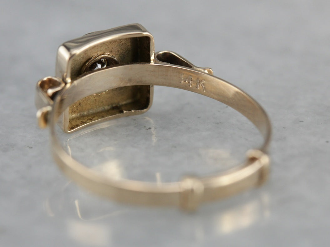 Vintage Diamond Solitaire Ring