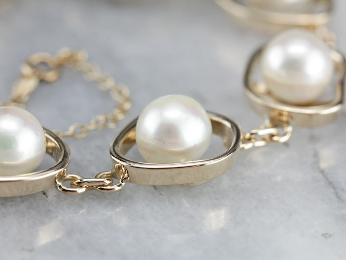 Vintage Baroque Pearl Bracelet