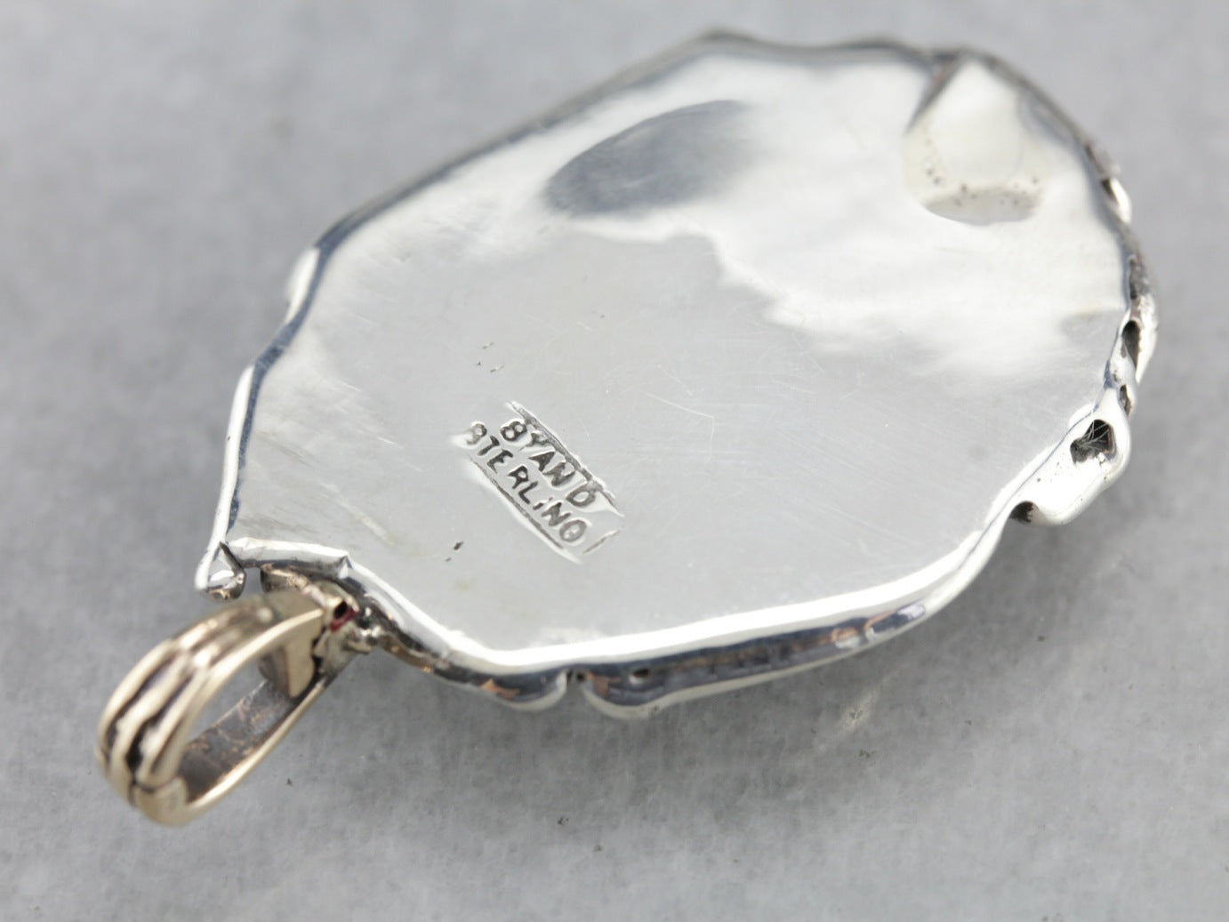 Mix Metal Black Onyx Pendant