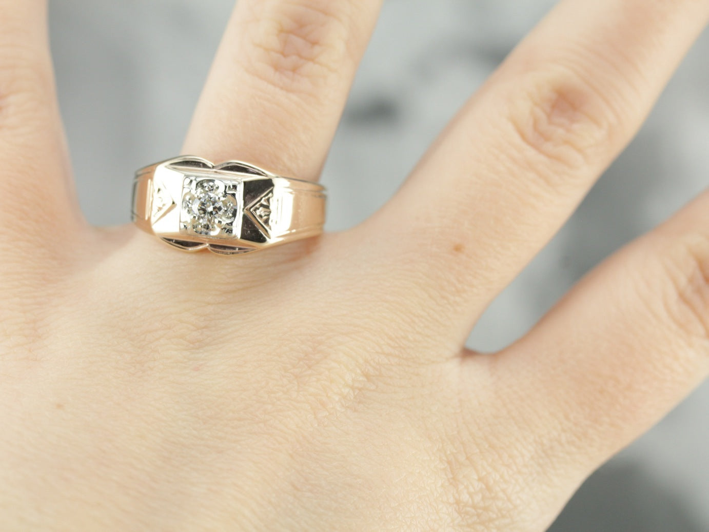 Men's Diamond Solitaire Ring