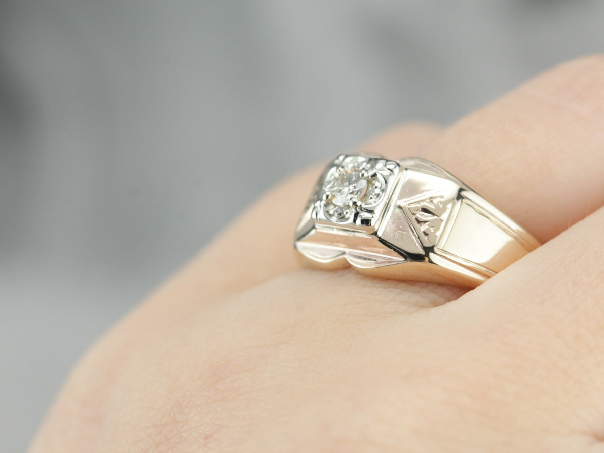 Men's Diamond Solitaire Ring