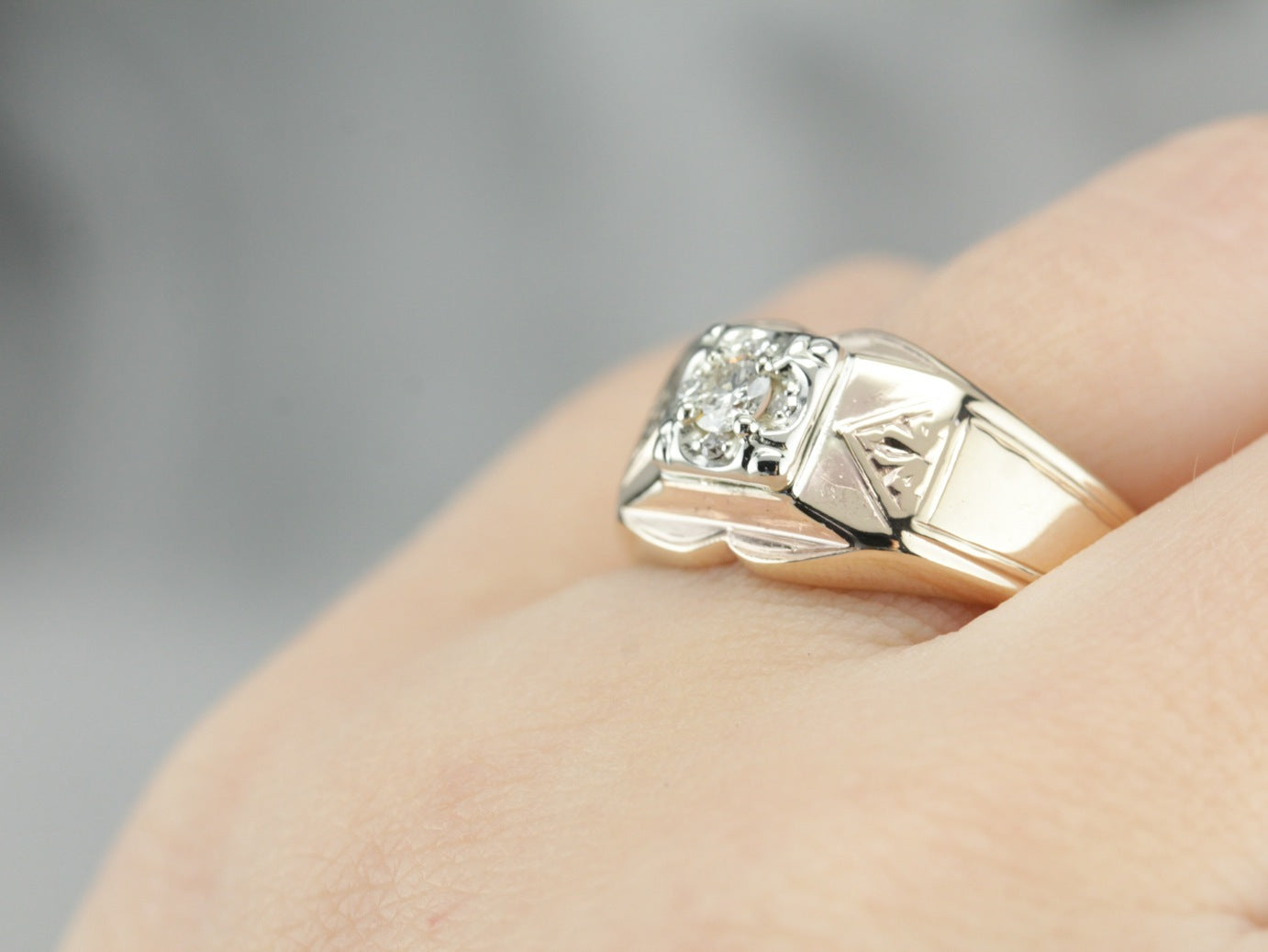 Men's Diamond Solitaire Ring