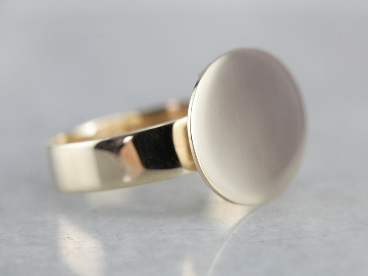 Yellow Gold Signet Ring