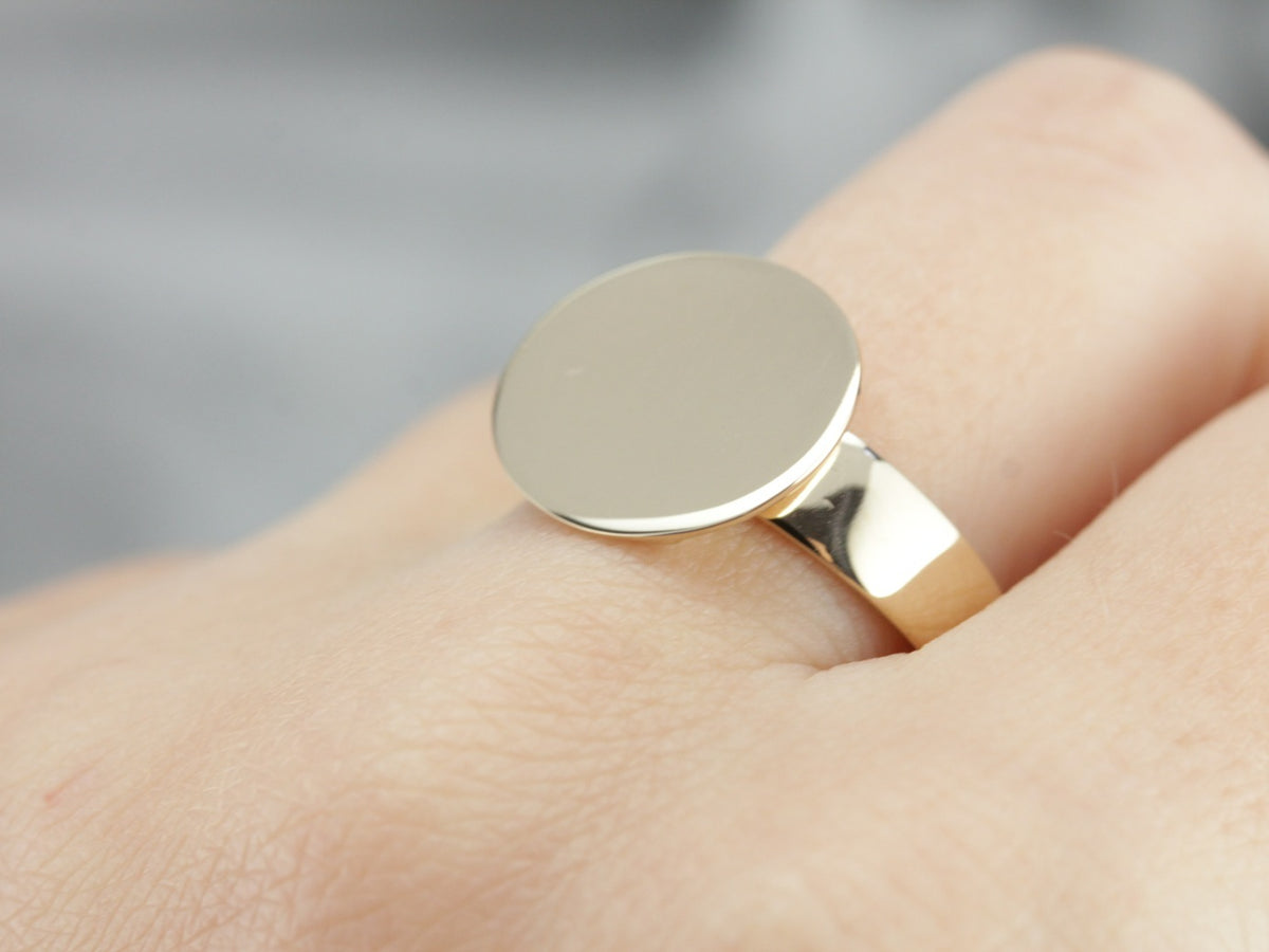 Yellow Gold Signet Ring