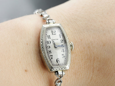 Art Deco Hamilton Diamond Wrist Watch