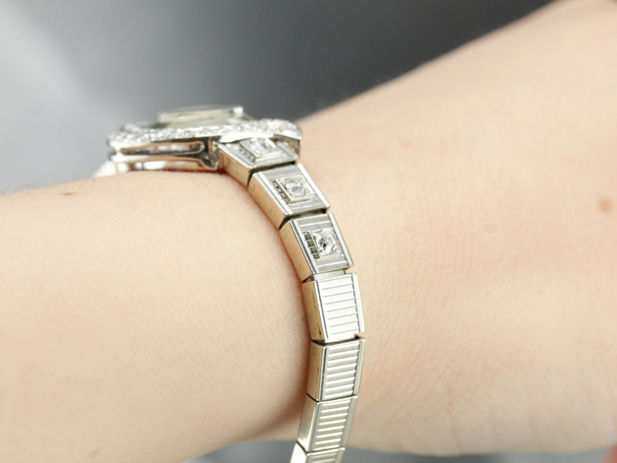 Vintage Diamond Hamilton Ladies Wrist Watch