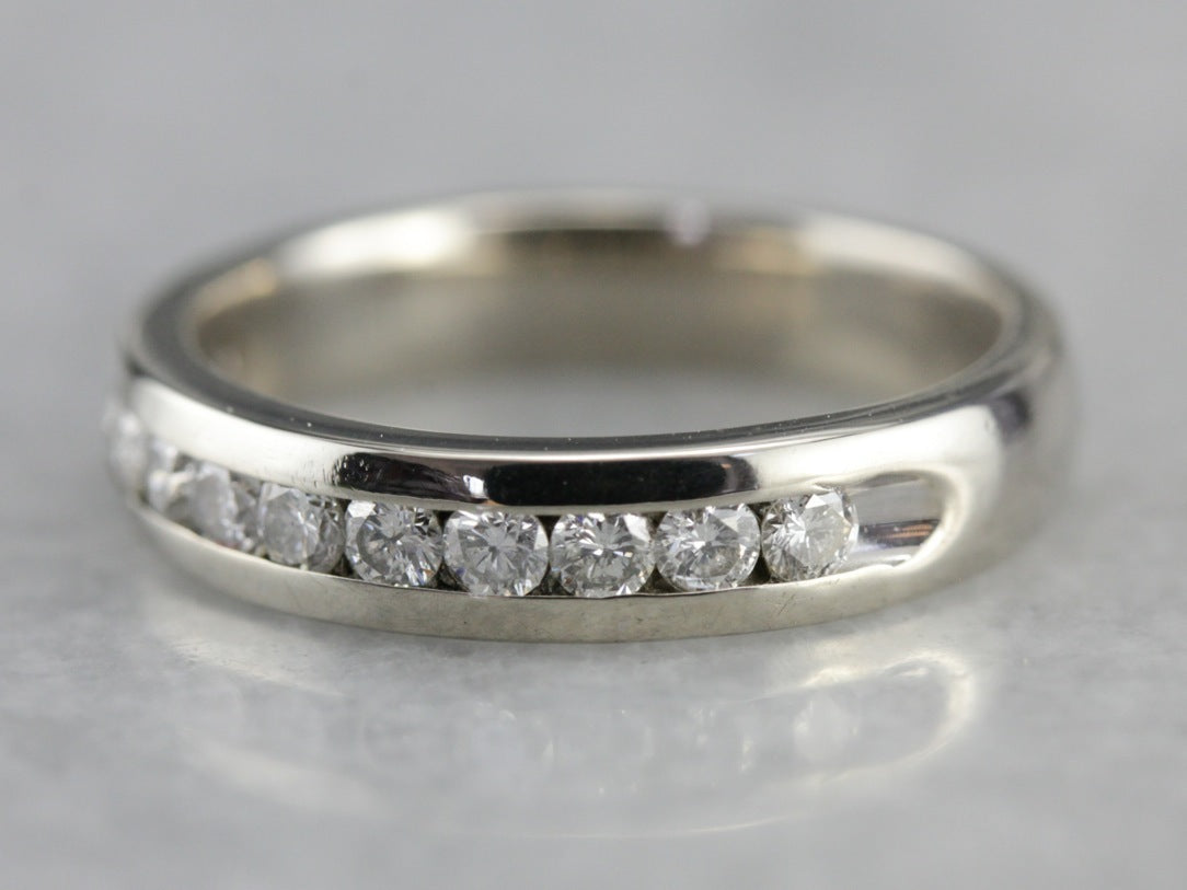 White Gold Diamond Band