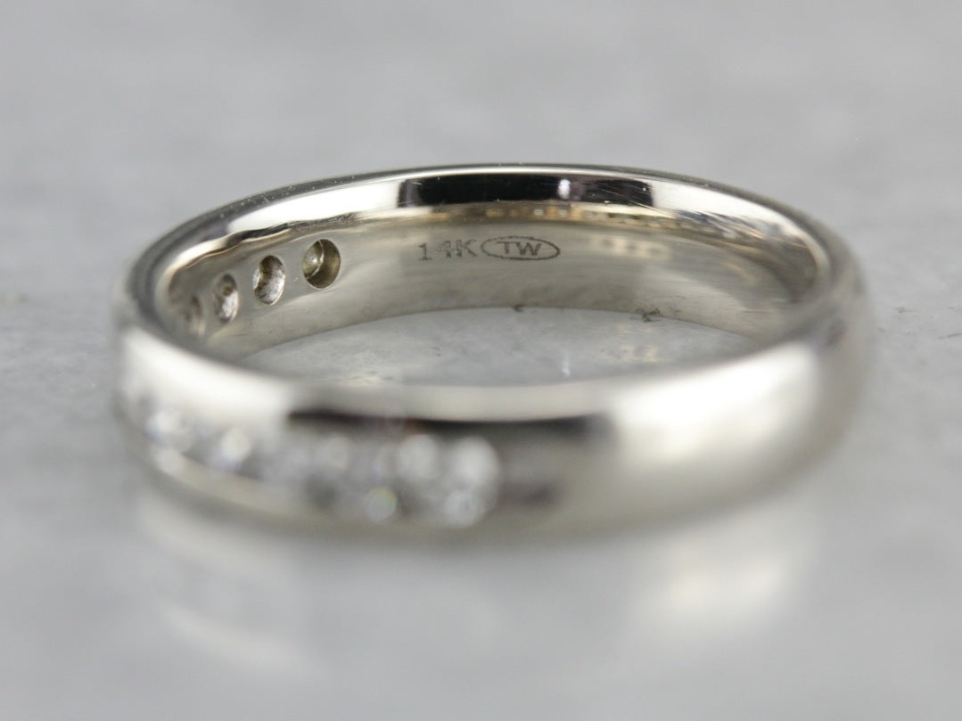 White Gold Diamond Band