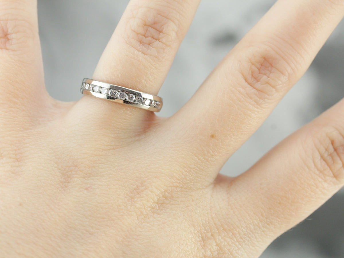 White Gold Diamond Band