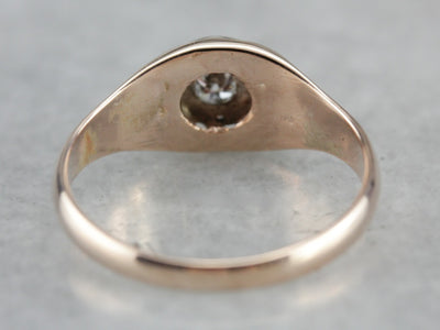 Unisex Upcycled Diamond Engagement Ring