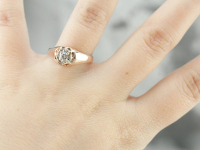 Unisex Upcycled Diamond Engagement Ring