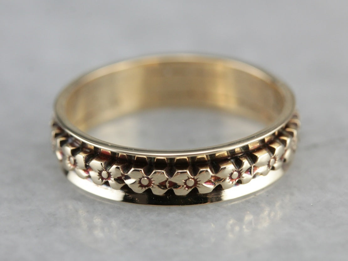 Antique Floral Pattern Band