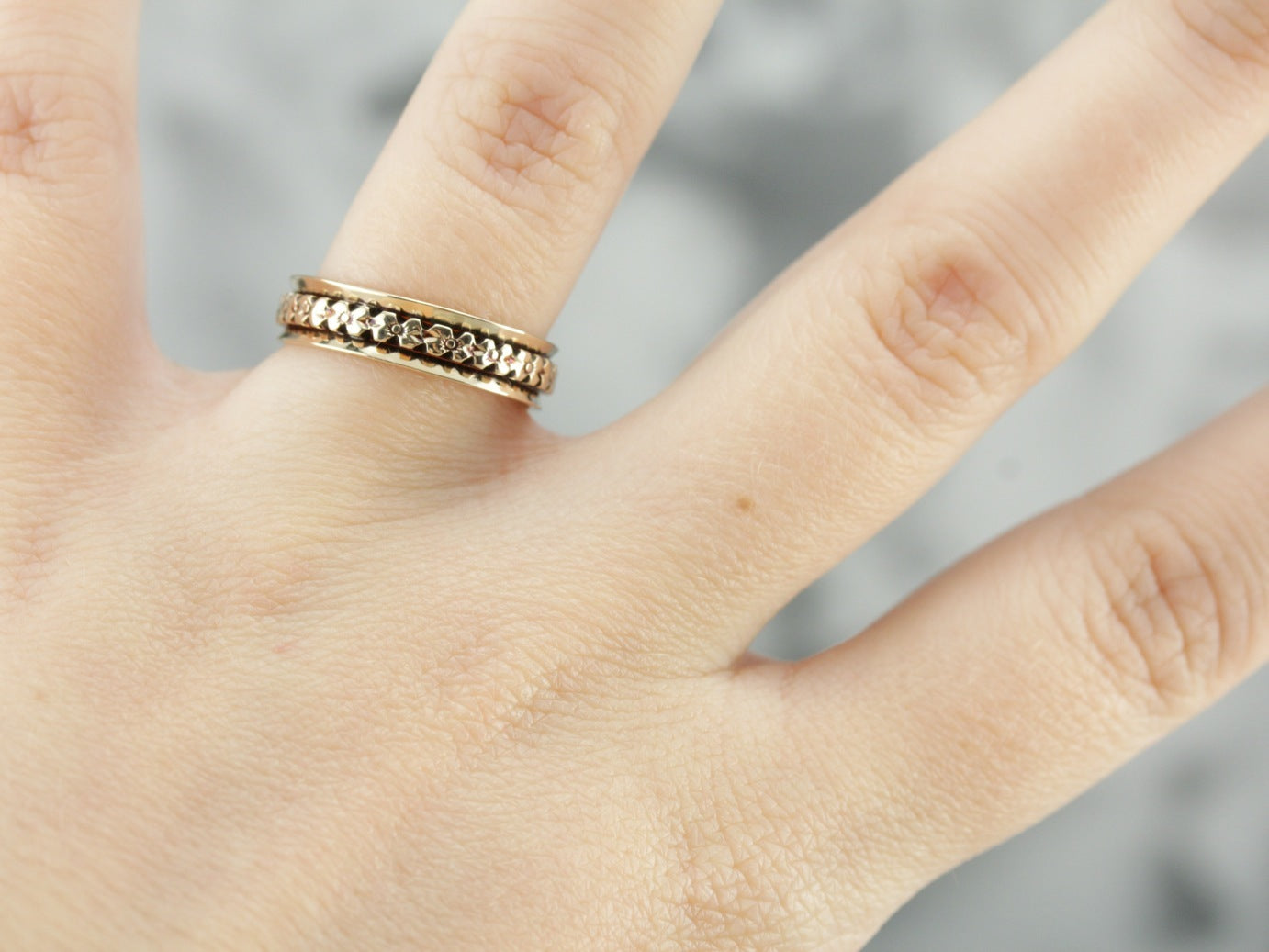 Antique Floral Pattern Band - Market Square Jewelers