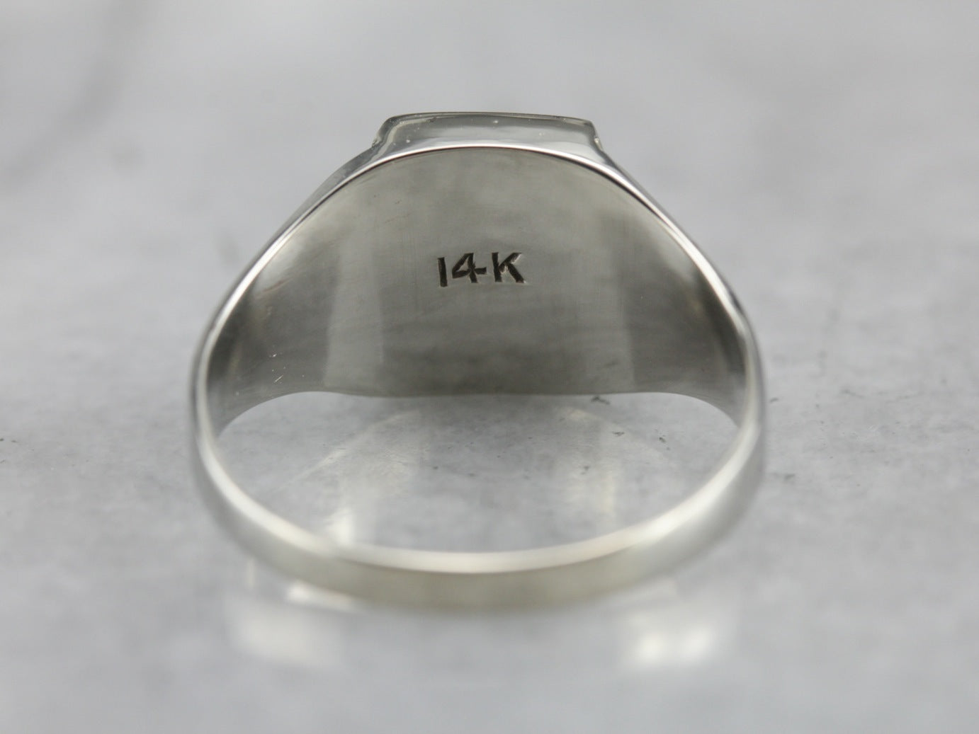 Unisex Mix Metal Signet Ring