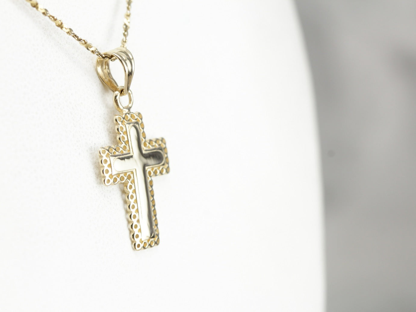 Vintage Yellow Gold Cross