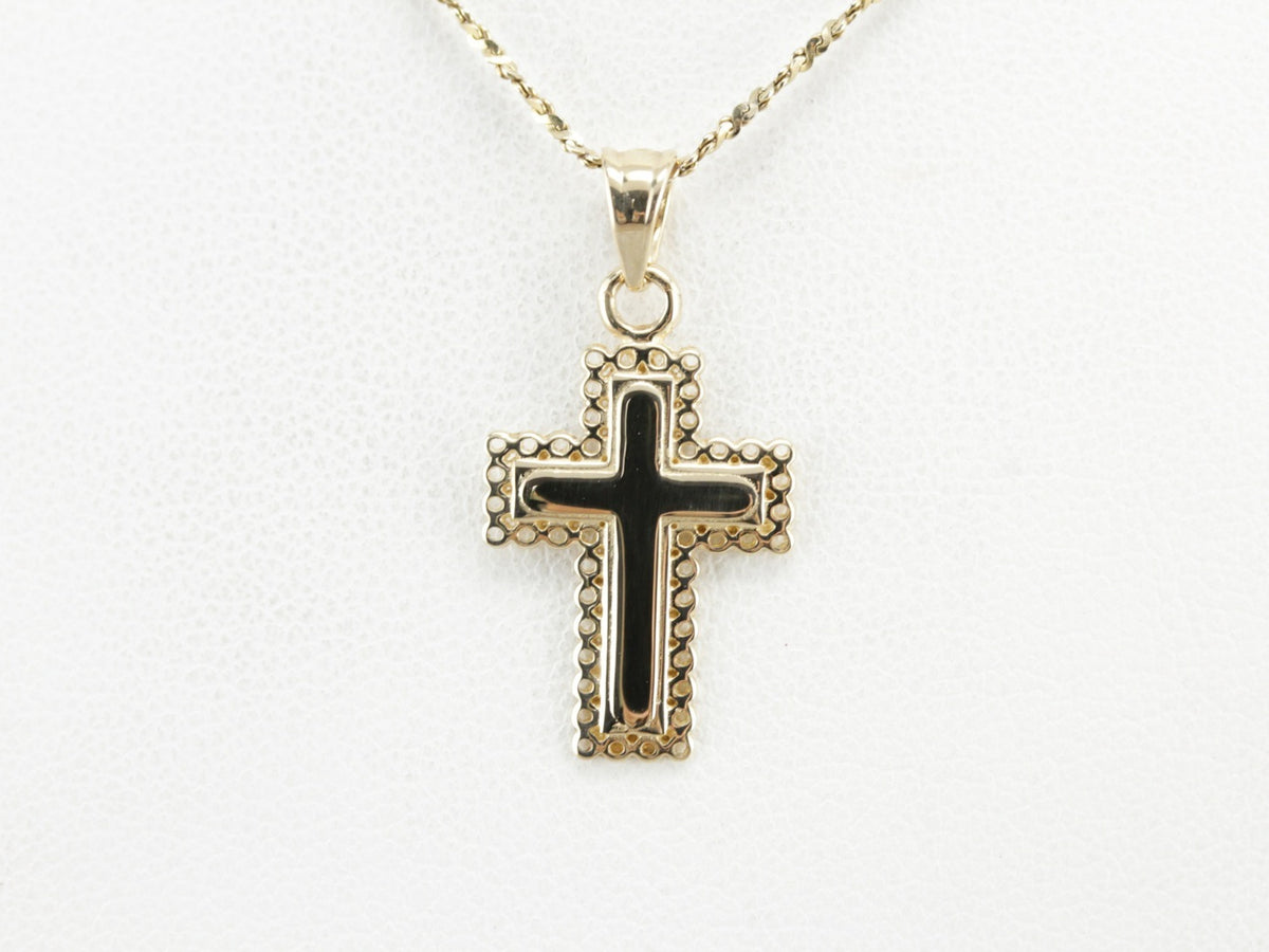 Vintage Yellow Gold Cross