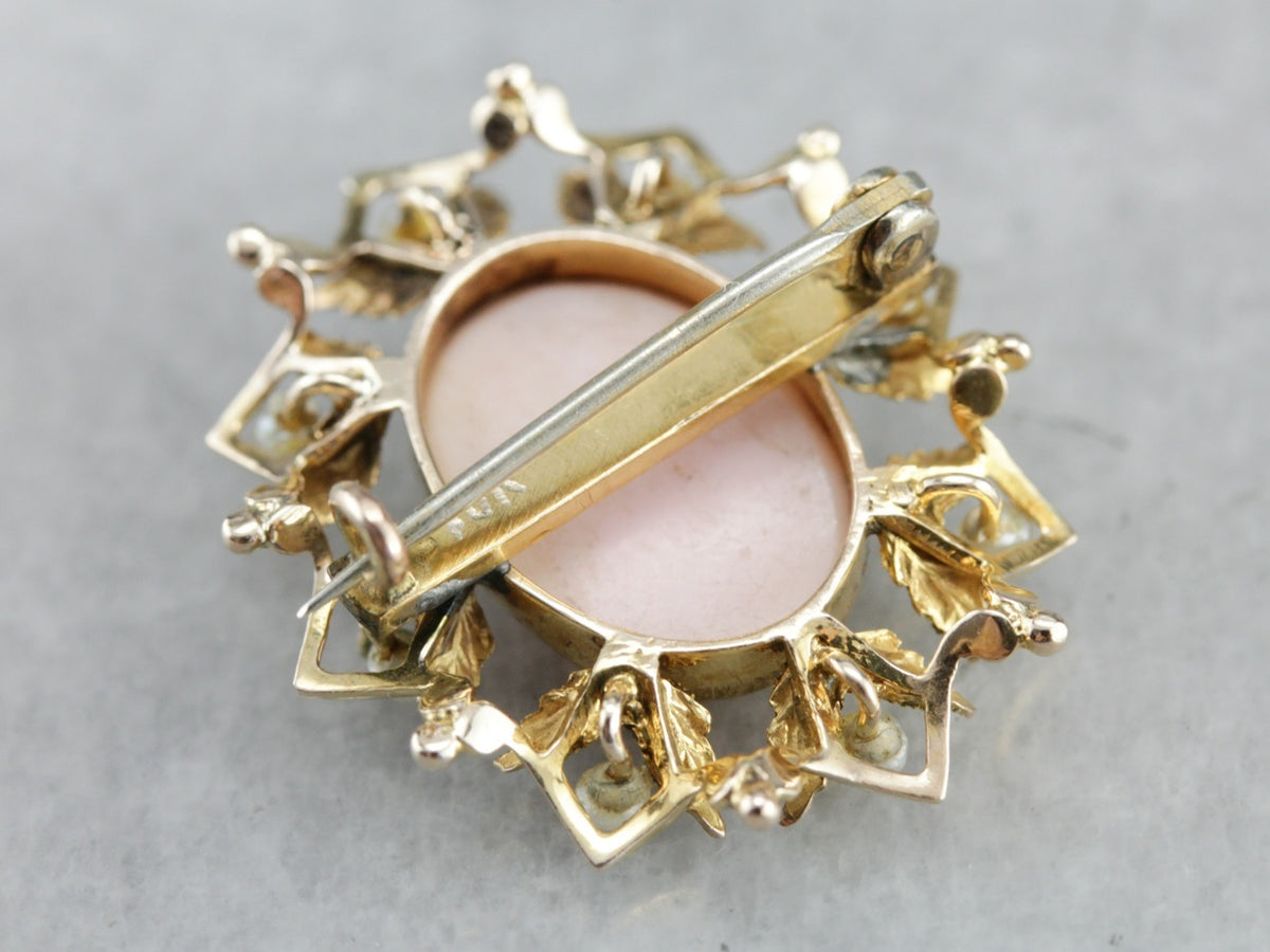 Art Nouveau Cameo Pin