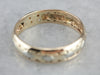 Vintage Two Tone Gold Patterned Band