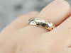Vintage Two Tone Gold Patterned Band