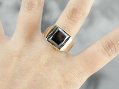 Men's Vintage Hematite Ring