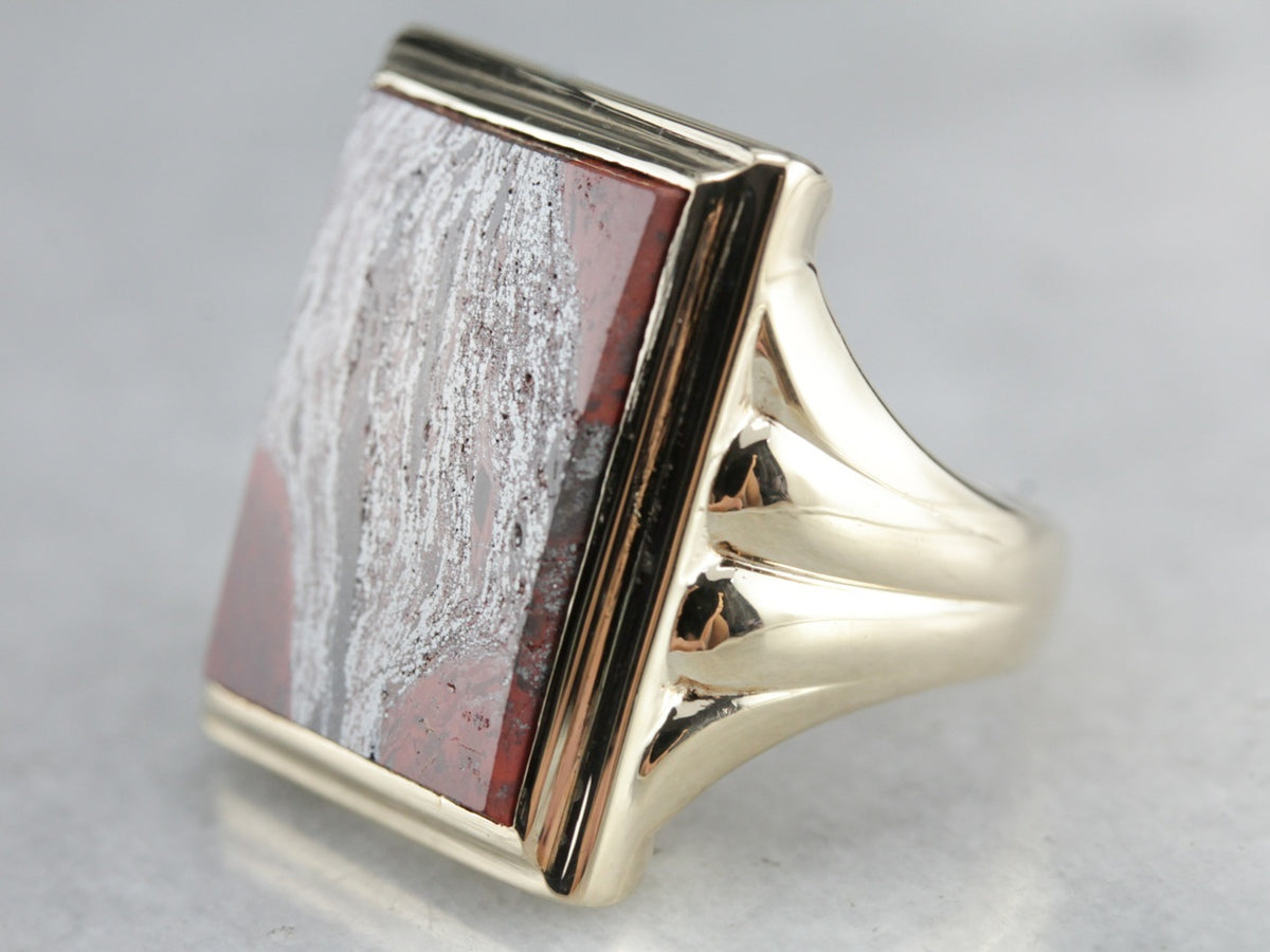 Men's Vintage Jasper Ring