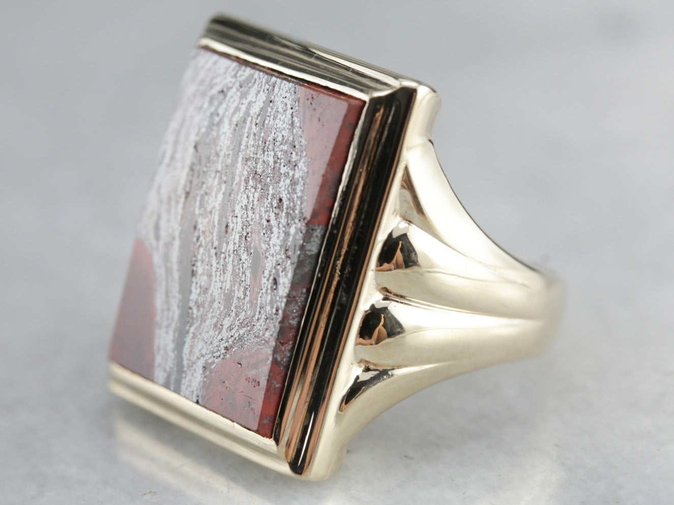 Men's Vintage Jasper Ring
