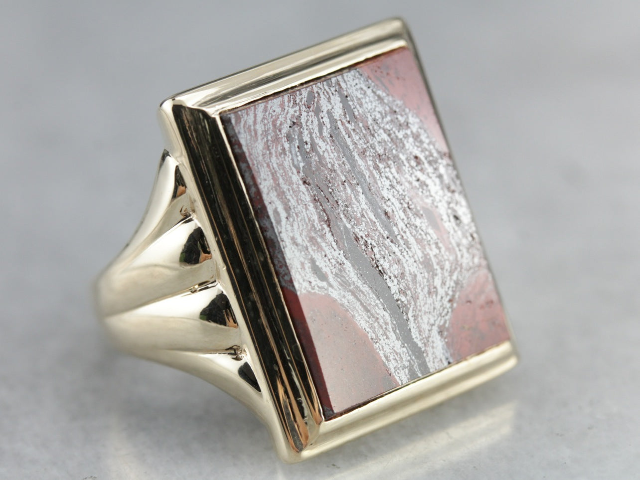 Men's Vintage Jasper Ring