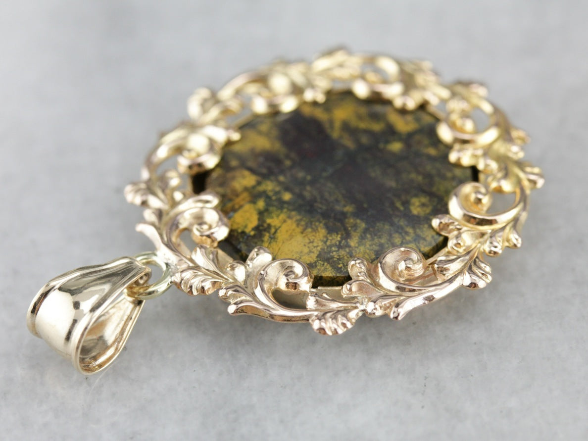 Vintage Jasper Pendant