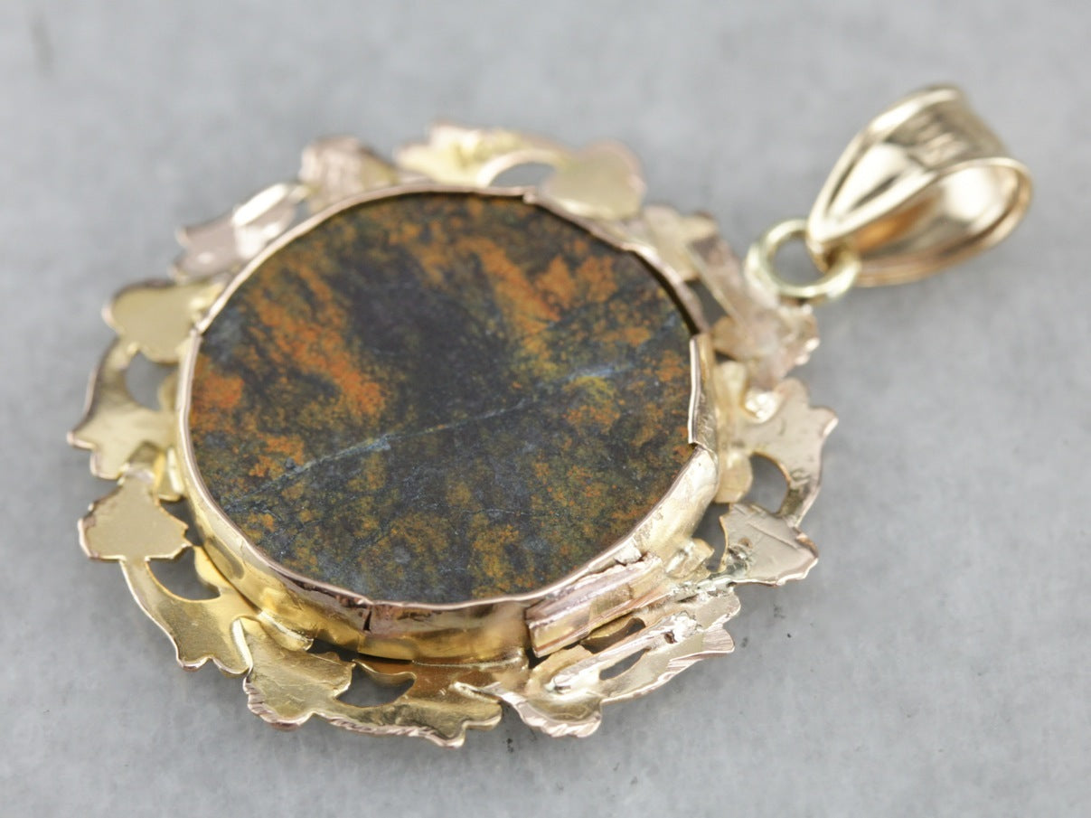 Vintage Jasper Pendant