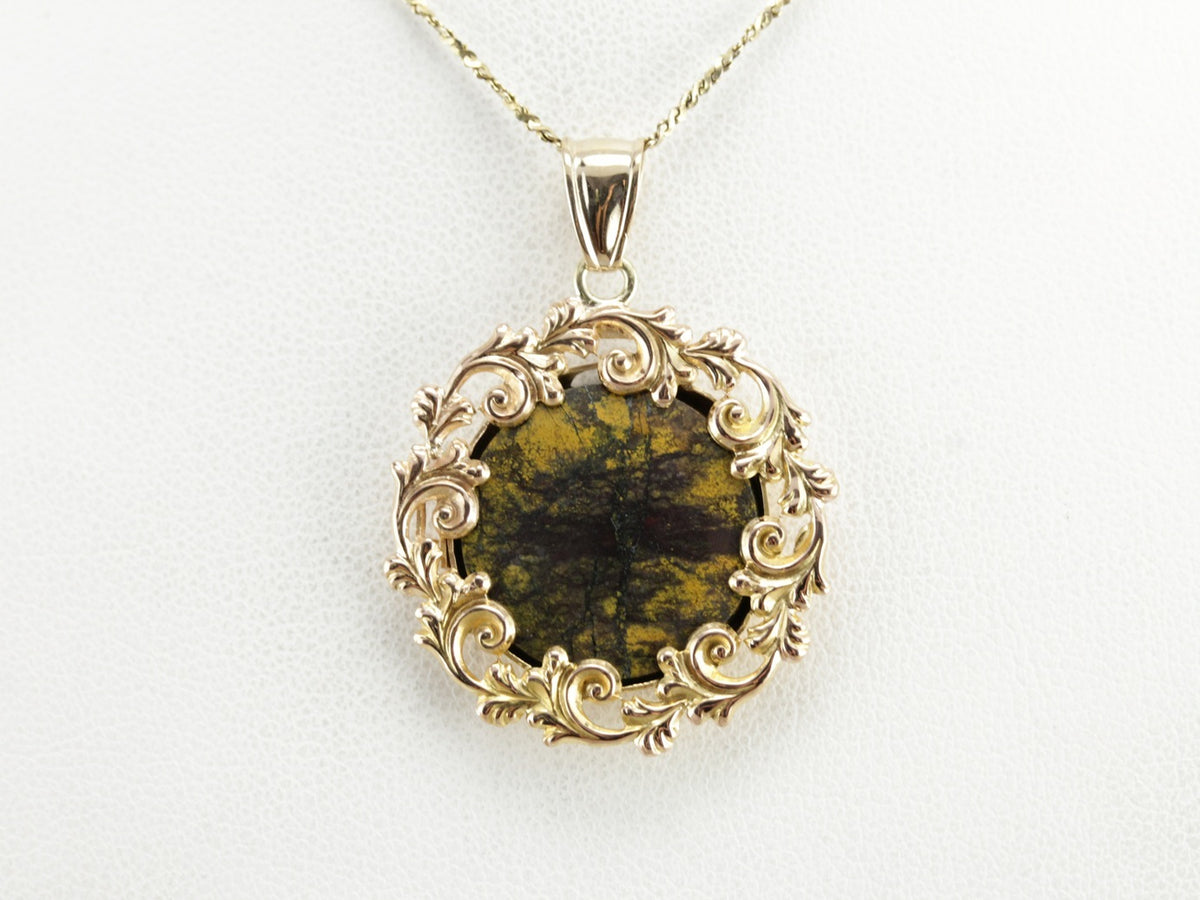 Vintage Jasper Pendant