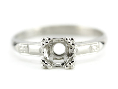 The Old Port Setting Semi-Mount Engagement Ring by Elizabeth Henry