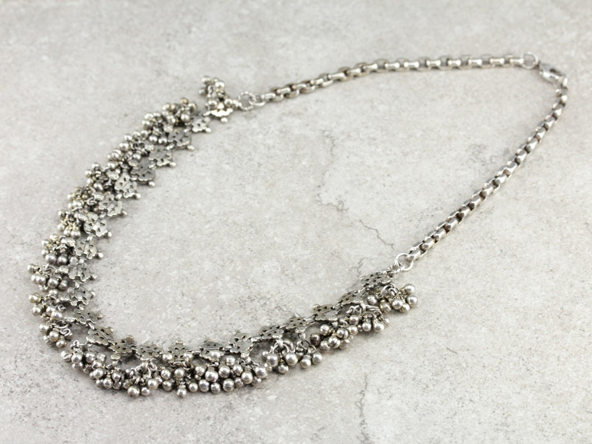 Vintage Sir Lankan Silver Necklace