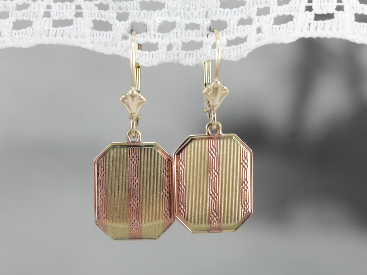 Retrofitted Drop Cufflink Earrings