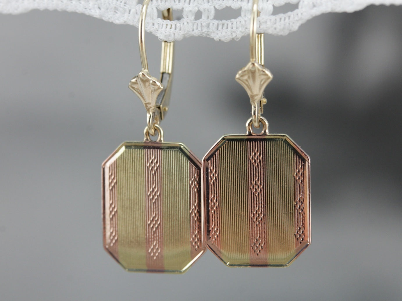 Retrofitted Drop Cufflink Earrings