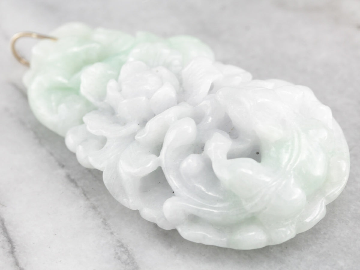 Carved Jade Statement Pendant