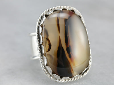 Montana Agate Statement Ring