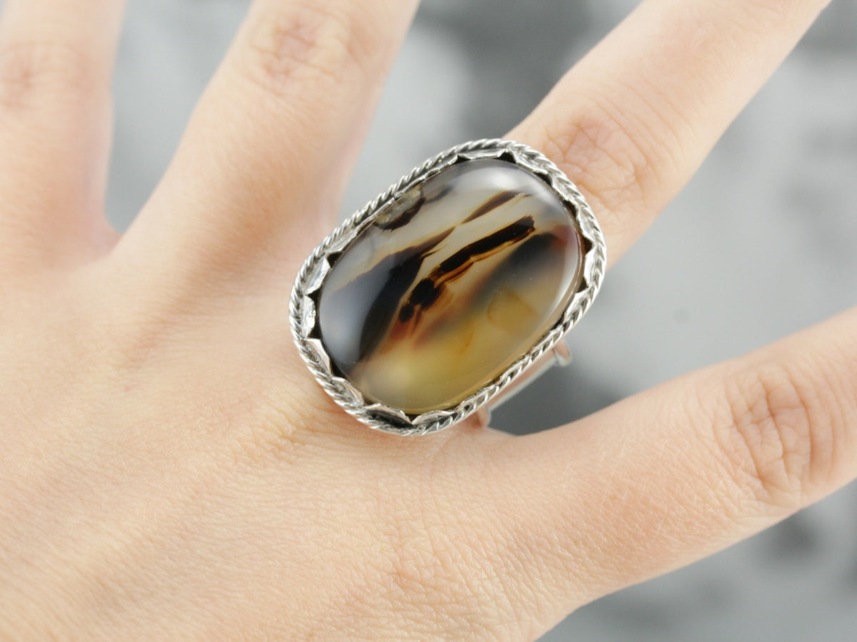 Montana Agate Statement Ring