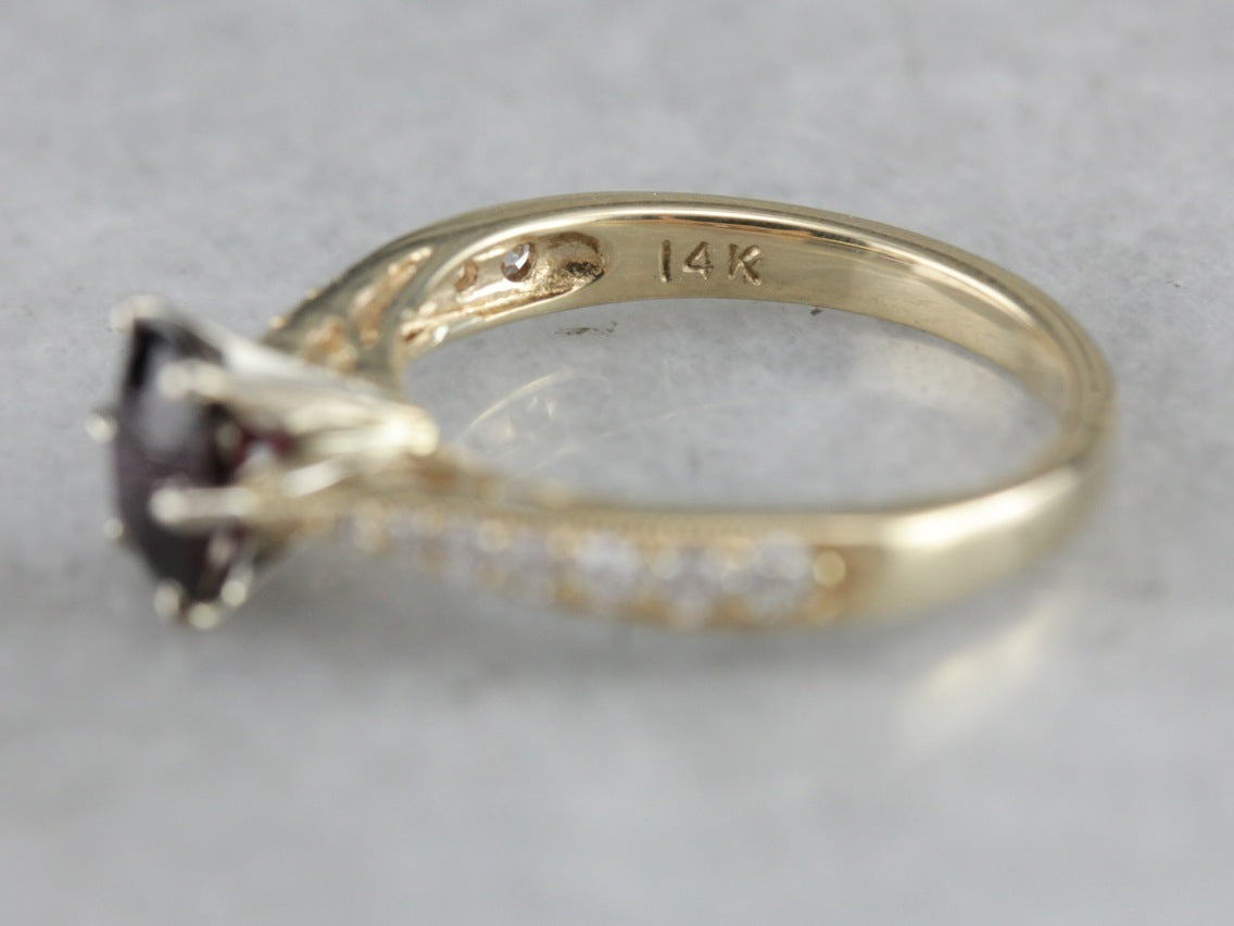 Fine Ruby Engagement Ring